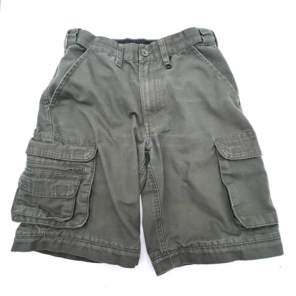 BOY SCOUTS OF AMERICA Youth 10‎ Green Cargo Shorts Uniform USA Cotton Pockets - Picture 1 of 8
